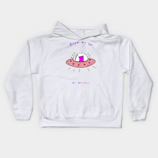 Kitty Cat Goes to Outer Space Kids Hoodie